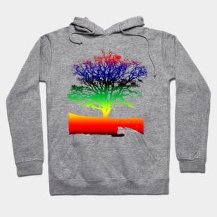 tree colorful Hoodie